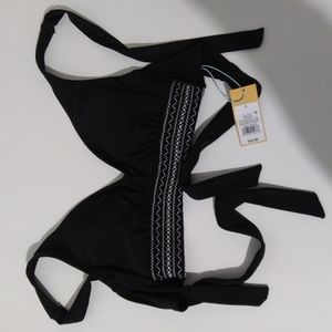 Kona Sol black bathing suit top very nice so small
